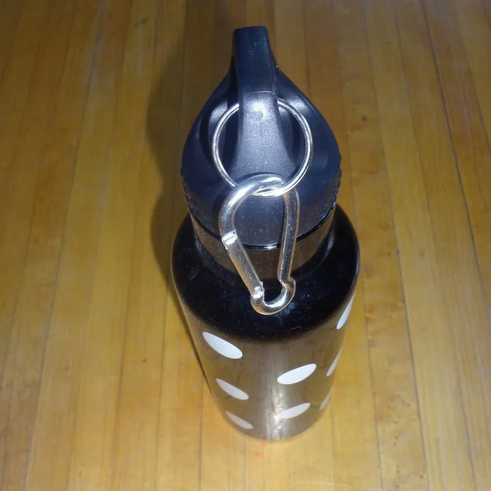 🆕 PINK victoria's secret polka black white polka dot water bottle Sold out! - Picture 4 of 6